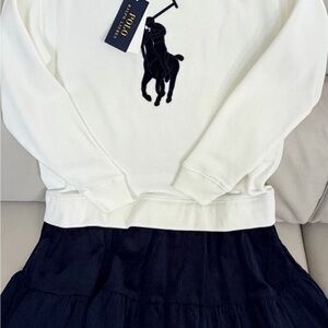 Polo by Ralph Lauren White Sweatshirt with Black Pony